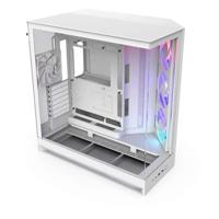 NZXT H9 Flow RGB Mid-Tower Behuizing - Inclusief RGB-ventilatoren - Wit - CM-H92FW-R1