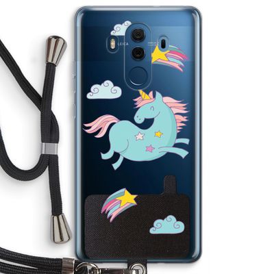 Vliegende eenhoorn: Huawei Mate 10 Pro Transparant Hoesje met koord