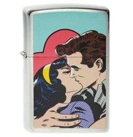 Zippo Aansteker Pop Art Kissing Couple - thumbnail
