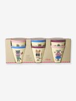 6-delige set melamine kinderbekers NATHALIE LETE 250 ml rice meerkleurig