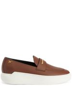 Giuseppe Zanotti mocassins Conley en cuir - Marron - thumbnail