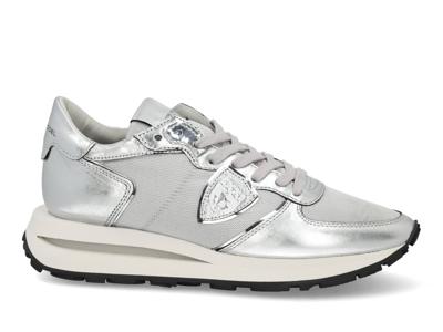 Philippe Model Tropez haute low metal argent Zilver maat 37