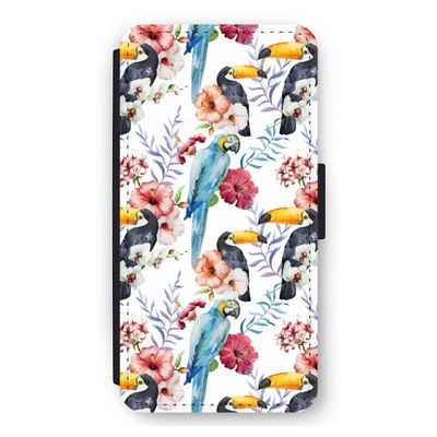 Bloemen tukan: iPhone 11 Flip Hoesje
