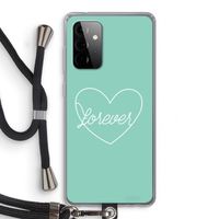 Forever heart pastel: Samsung Galaxy A72 5G Transparant Hoesje met koord