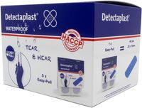 Detectaplast Tear & Wear Waterproof Easy-Pull, ft 25 x 72 mm, 5 x 40 stuks