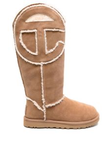 UGG x Telfar bottines en daim à patch logo - Tons neutres