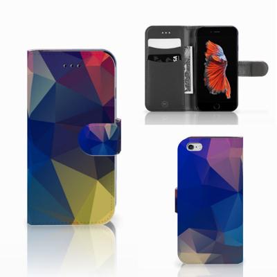 Apple iPhone 6 | 6s | Book Case | Polygon Dark