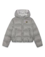 Lyle & Scott winter winterjas jongens - grijs - puffer, cropped