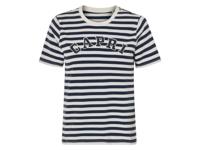 esmara Dames T-shirt (Donkerblauw/wit/gestreept, XS (32/34))