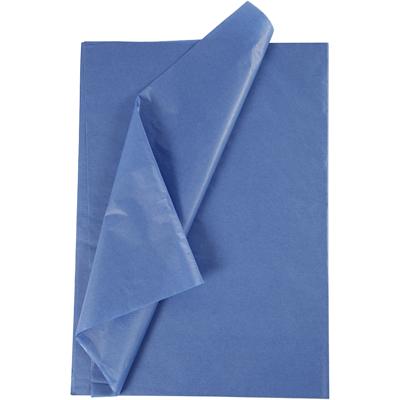 Creativ Company Tissuepapier, vel 50x70 cm, 17 gr, blauw, 10 vel/ 1 doos