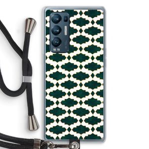 Moroccan tiles: Oppo Find X3 Neo Transparant Hoesje met koord