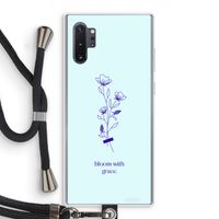 Bloom with grace: Samsung Galaxy Note 10 Plus Transparant Hoesje met koord
