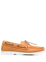 Scarosso chaussures bateau Oprah en cuir - Marron - thumbnail