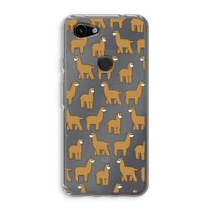 Alpacas: Google Pixel 3a Transparant Hoesje