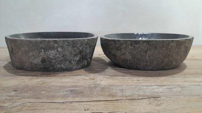 Flussstein Waschschale Satz RM250336AB, 49x35x15 cm