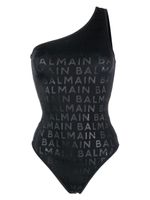 Balmain maillot de bain à logo imprimé - Noir - thumbnail