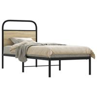 Bedframe zonder matras bewerkt hout sonoma eikenkleur 80x200 cm