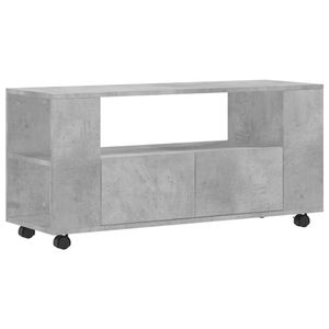 The Living Store TV-meubel Betongrijs - 102 x 34.5 x 43 cm - Trendy en praktisch