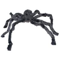 Grote horror decoratie harige spin - 90 cm - Halloween thema versiering - enge beestjes Grote horror decoratie harige spin - 90 cm - Halloween thema versiering - enge beestjes