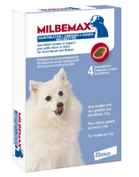 Milbemax ontworming kauwtablet kleine hond/puppy - 4tbl Milbemax ontworming kauwtablet kleine hond/puppy - 4tbl