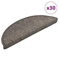 Trapmatten zelfklevend Sisal-Look 30 st 56x17x3 cm bruin beige