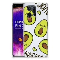 OPPO Find X5 Telefoonhoesje met Naam Avocado Singing - thumbnail
