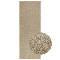 VidaXL Vloerkleed zizur beige binnen en buiten 80x200 cm jute look