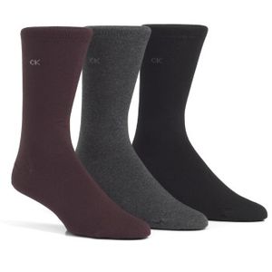 Calvin Klein 3 stuks Eric Cotton Flat Knit Socks