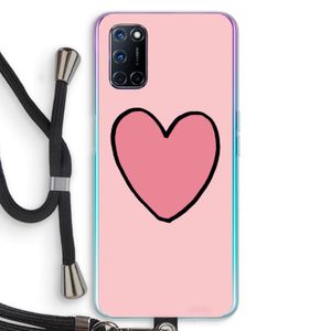 Hartje: Oppo A72 Transparant Hoesje met koord