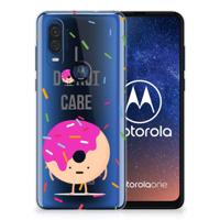 Motorola One Vision | Siliconen Case | Donut Roze Motorola One Vision | Siliconen Case | Donut Roze