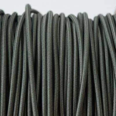 Strijkijzersnoer Khaki rond 100cm stoffen snoer modern 3 aderig