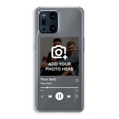 Music Player: Oppo Find X3 Transparant Hoesje