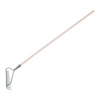 Beugelhark - verzinkt staal - 16 tanden - inclusief steel 120 cm