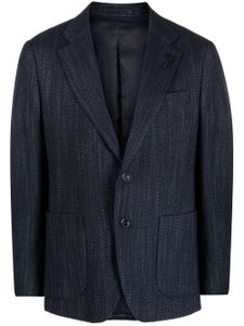 Lardini blazer en maille métallisée - Noir