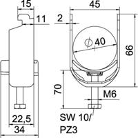 OBO Bettermann 1187232 Beugelklem 1 stuk(s)