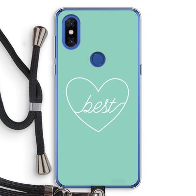 Best heart pastel: Xiaomi Mi Mix 3 Transparant Hoesje met koord