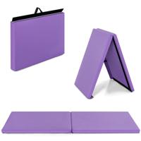 Gymnastiekmat Zachte Vloer mat Yogamat Opvouwbare Mat 180 x 60 x 4 cm Paars