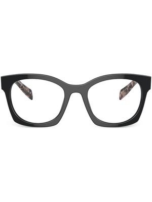Prada Eyewear lunettes de soleil à monture géométrique - Noir