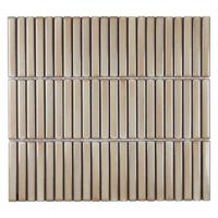 The Mosaic Factory Sevilla Mozaïektegel - 30.8x28.2cm - wand en vloertegel - glans - dessert beige SEF12225