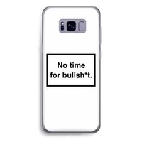 No time: Samsung Galaxy S8 Plus Transparant Hoesje