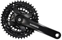 Shimano crankstel 6/7/8 speed tourney fc-ty501 met 170mm crankarm 48 x 38 x 28t zwart Shimano crankstel 6/7/8 speed tourney fc-ty501 met 170mm crankarm 48 x 38 x 28t zwart