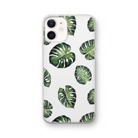 Tropische bladeren: iPhone 12 Transparant Hoesje