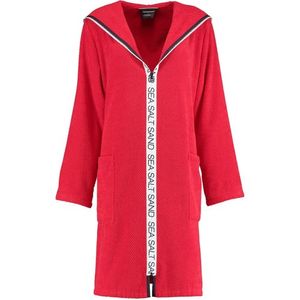 Cawö Cawö Dames Badjas 3101 Rot XL