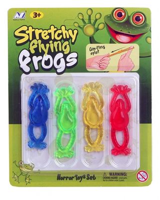 Jonotoys kikker katapult 8 cm 4 stuks