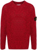 Stone Island pull à motif Compass signature - Rouge