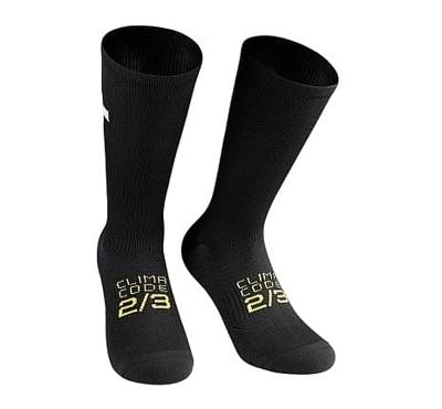 Assos spring/fall P1 fietssokken zwart unisex