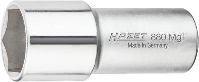 HAZET Bougiedopsleutel 880MGT · 3/8 inch (10 mm) vierkant hol · Buiten-zeskant-profiel · SW 20,8 mm · 13/16?