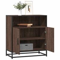 Dressoir 68x35x76 cm bewerkt hout bruin eikenkleur