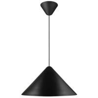 Zwarte hanglamp groot &apos;Nono&apos; E27 fitting rond 49 cm DFTP