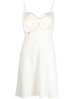 Rixo robe courte à nœud oversize - Blanc